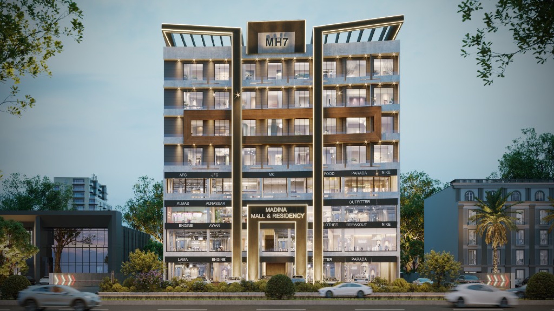 Madina Mall & Residency, a Madina development in Bahria Town Lahore